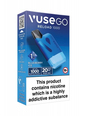 Vuse Go Reload 1000 Blueberry Ice Blue