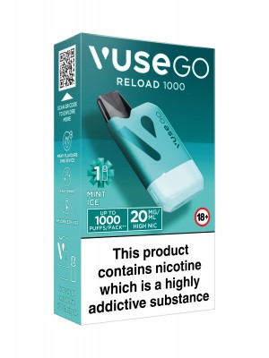 Vuse Go Reload 1000 Mint Ice Aqua 