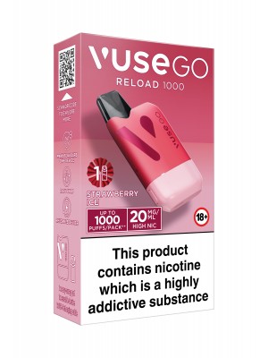 Vuse Go Reload 1000 Strawberry Ice Red