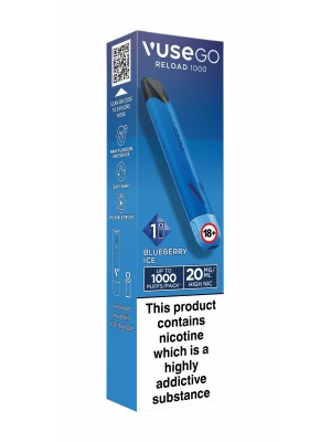 Vuse Go Reload 1000 Blueberry Ice Blue Pen