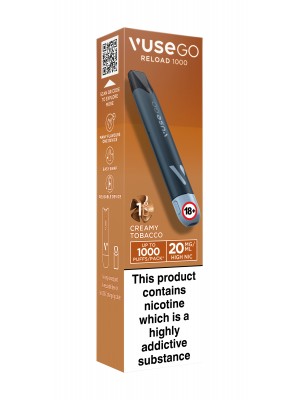 Vuse Go Reload 1000 Creamy Tobacco Black Pen