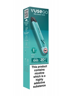 Vuse Go Reload 1000 Mint Ice Aqua Pen