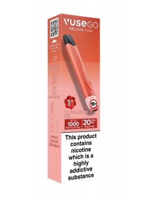 Vuse Go Reload 1000 Watermelon Ice Orange Pen